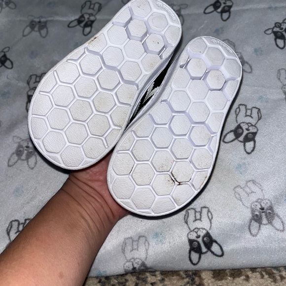 Adidas Kids Black and White Shoes - Picture 3 of 3